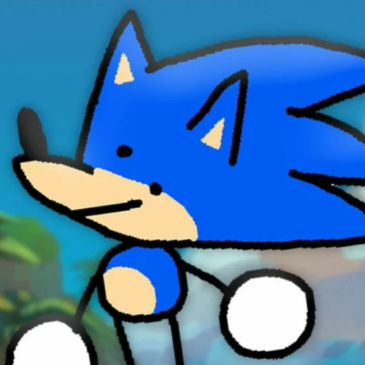 Sonic the hedgehog emoji 🙂