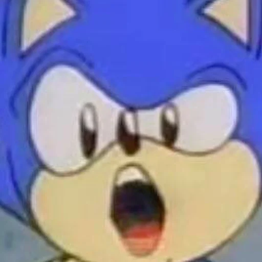 Эмодзи Sonic the hedgehog 😲