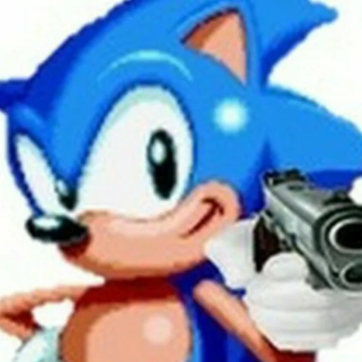 Sonic the hedgehog sticker 🔫