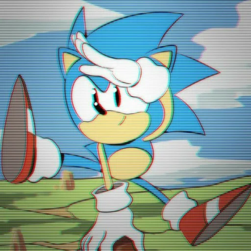 Sonic the hedgehog sticker 😀