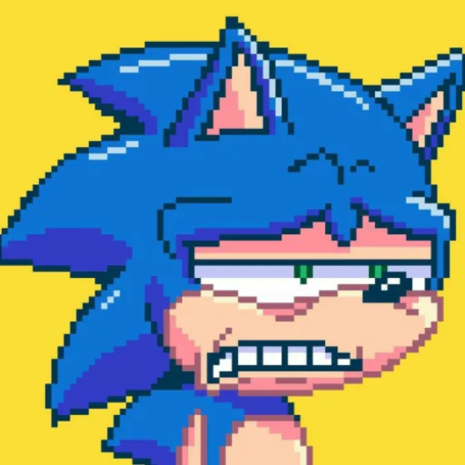 Sonic the hedgehog emoji 😬