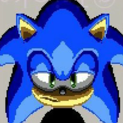Sonic the hedgehog emoji 😔