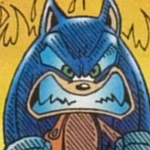 Telegram Sticker «Sonic the hedgehog» 😡