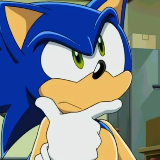 Telegram stiker «Sonic the hedgehog» 🤔