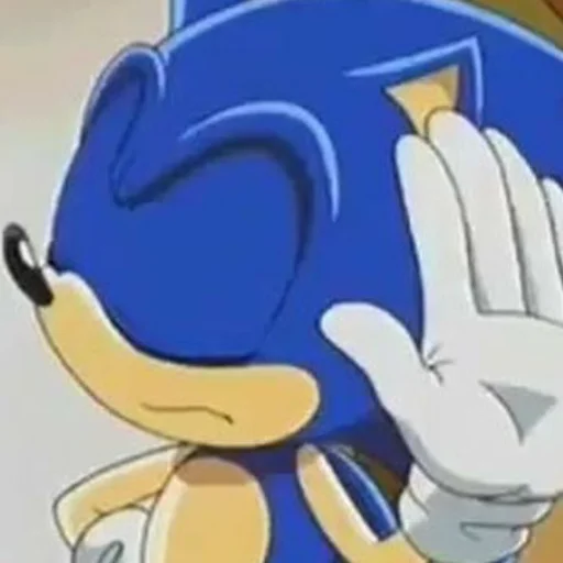 Sonic the hedgehog emoji ✋