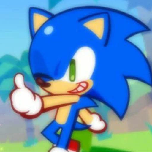Стикер Sonic the hedgehog 😉