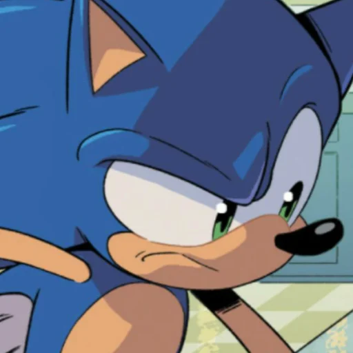 Эмодзи Sonic the hedgehog 🤨