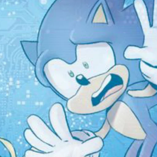 Sonic the hedgehog emoji 😰