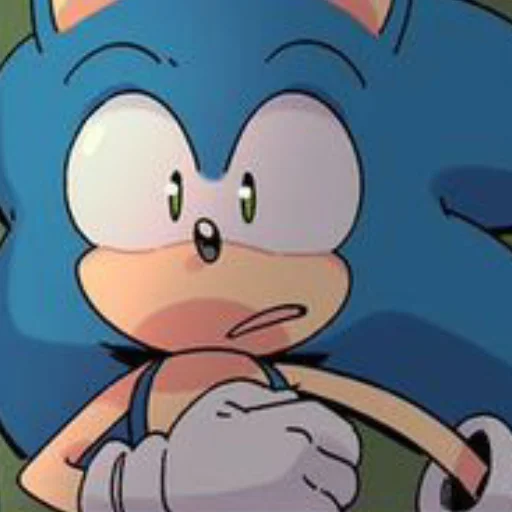 Эмодзи Sonic the hedgehog 😳