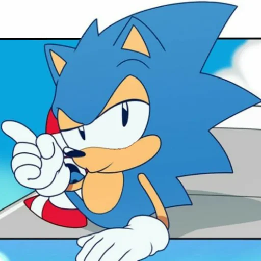 Sonic the hedgehog emoji 🤨