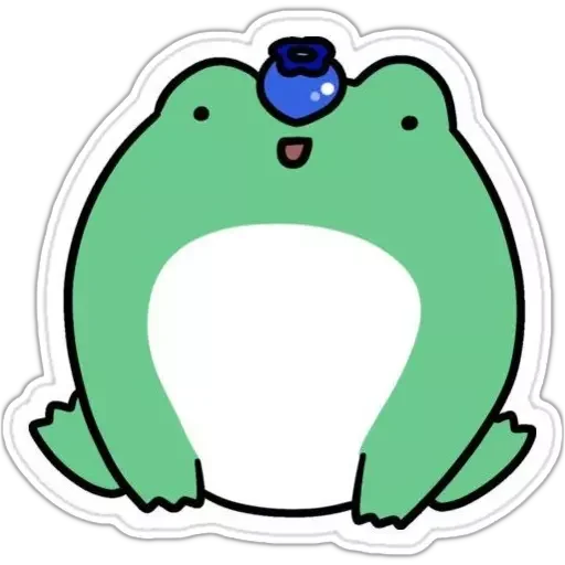 Telegram stiker «🐸 Froggy» 🫐