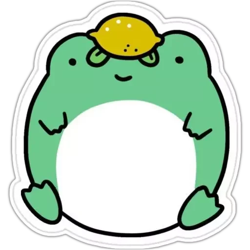 Стікер Telegram «🐸 Froggy» 🍋