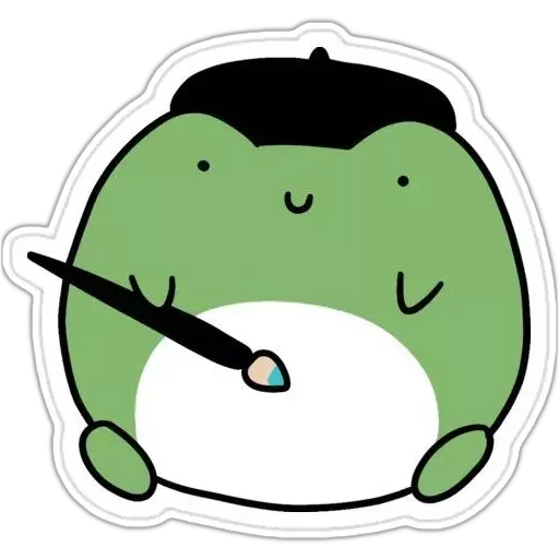 Эмодзи 🐸 Froggy 👩‍🎨
