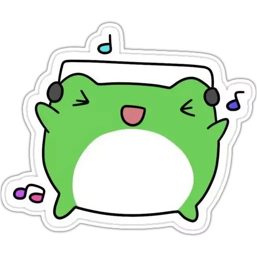 Telegram Sticker «🐸 Froggy» 🎵