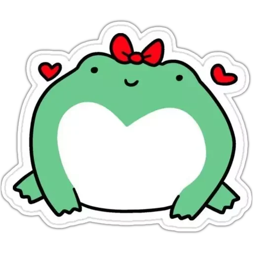 Telegram Sticker «🐸 Froggy» 🎀