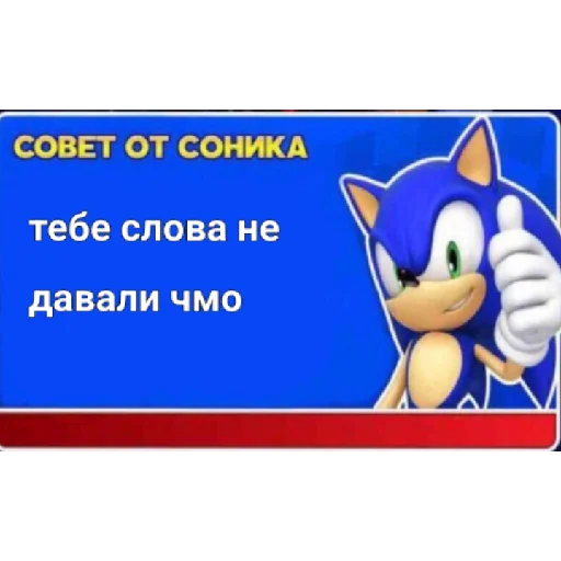 Советы от Соника sticker 😇