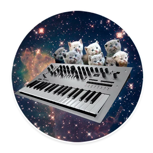 Стікер Telegram «Space Cats» 😓