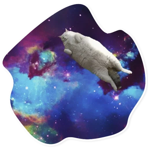 Telegram stiker «Space Cats» 😴