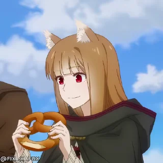 Spice and Wolf Merchant Meets the Wise Wolf stiker 😋