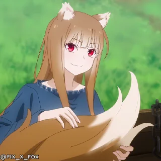 Стікер Spice and Wolf Merchant Meets the Wise Wolf 🥰