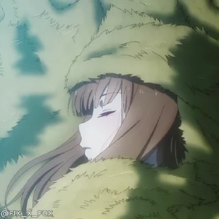 Стікер Spice and Wolf Merchant Meets the Wise Wolf 😴