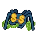 Spider emoji 🤑
