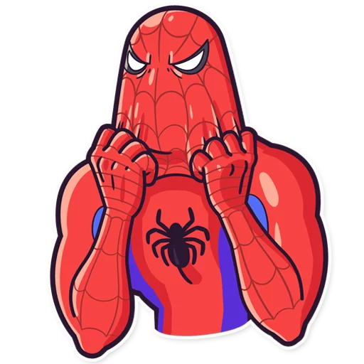 Spidermeme sticker 😡