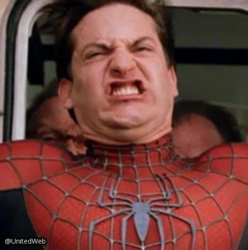 Spiderman Tobey Maguire stiker 😬