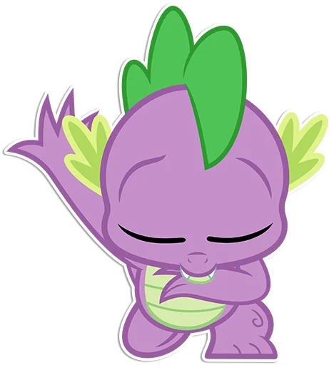 Telegram Sticker «Spike» 😌