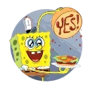 Sponge Bob emoji 🍔