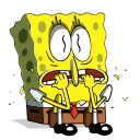 Эмодзи Sponge Bob 😨