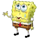 Эмодзи Sponge Bob 😢