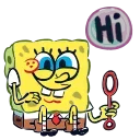 Эмодзи Sponge Bob 👋