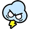Емодзі Telegram «Sprays Emoji» 🌩