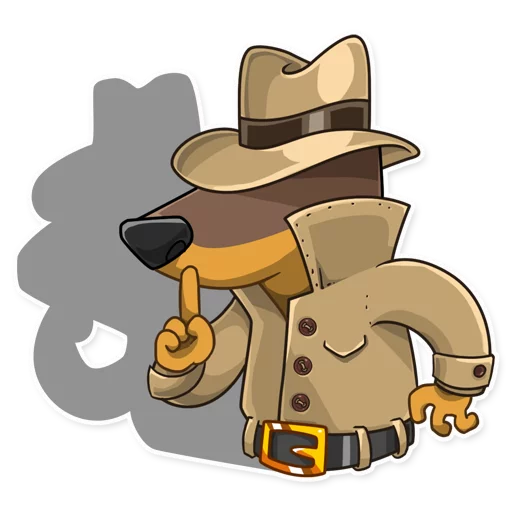 Telegram Sticker «Dobie the Spy» 🤐