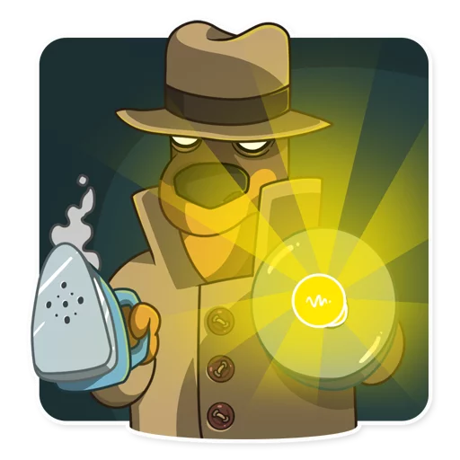 Telegram Sticker «Dobie the Spy» 👿