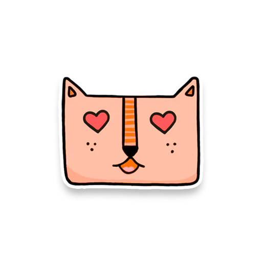Square Cats by Murka emoji 😍