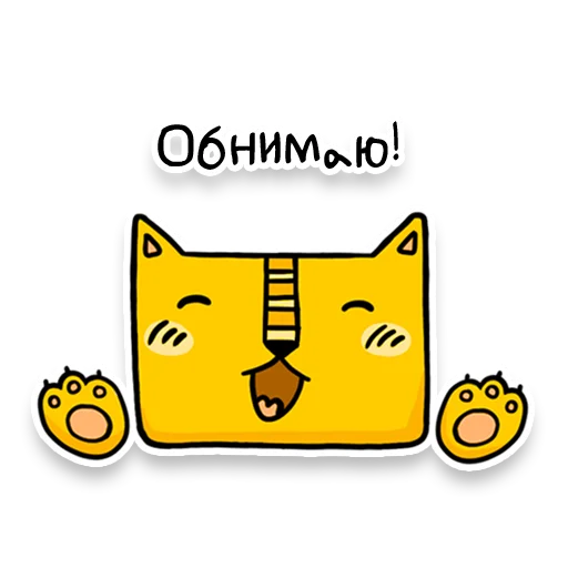 Square Cats by Murka stiker 🤗