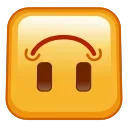 Square Emoji emoji 🙃