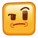 Эмодзи Square Emoji 🤨
