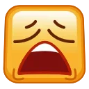 Square Emoji emoji 😩