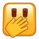 Square Emoji emoji 🫢