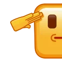Square Emoji emoji 🫡