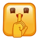 Емодзі Square Emoji 🤫