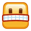 Square Emoji emoji 😬