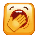 Square Emoji emoji 🥱