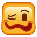Square Emoji emoji 🥴