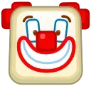Square Emoji emoji 🤡