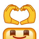 Square Emoji emoji 🫶