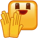 Square Emoji emoji 👏